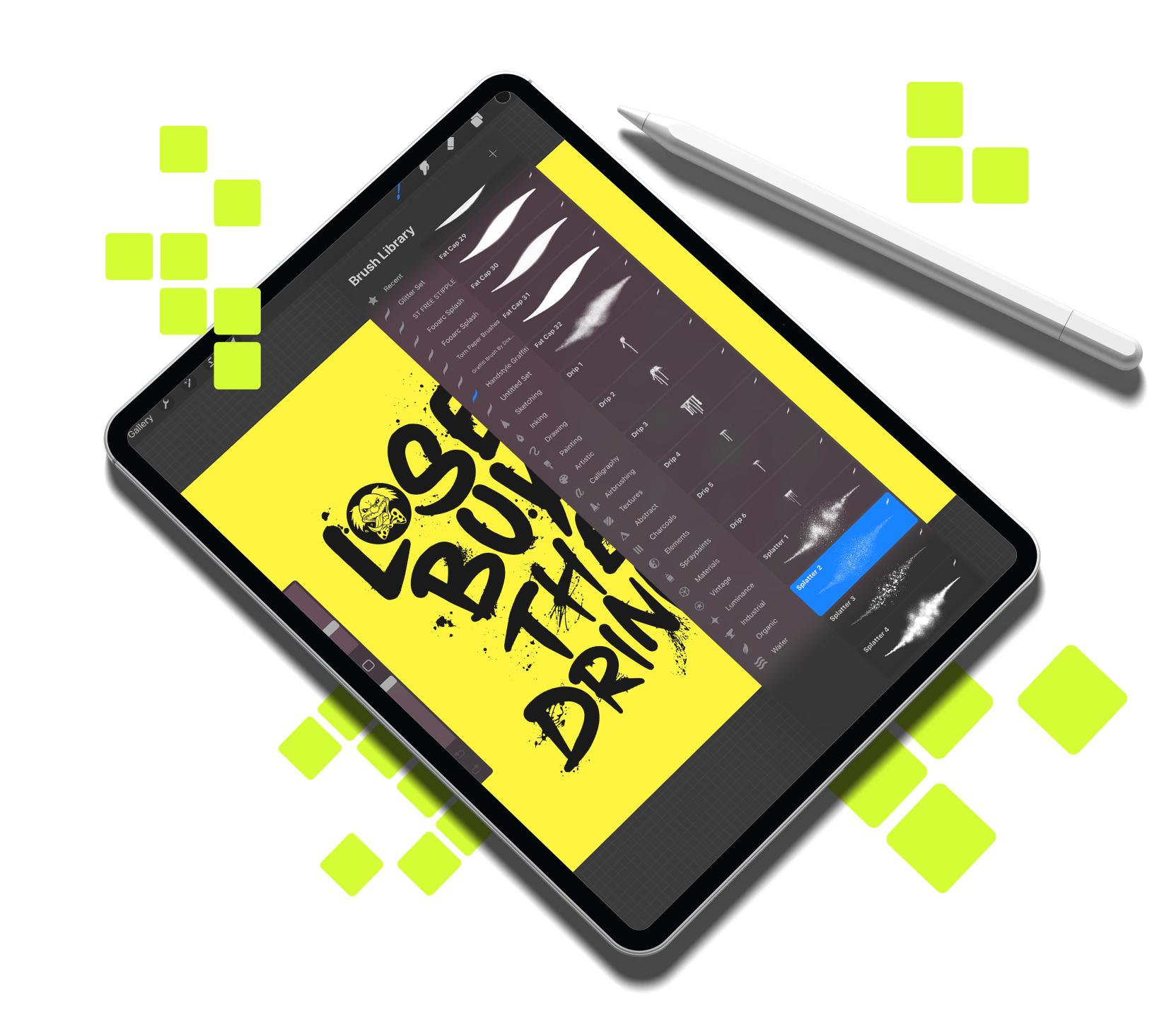 GO:CREATE: Mockup of Ipad showcasing creative services offered by Go:24.