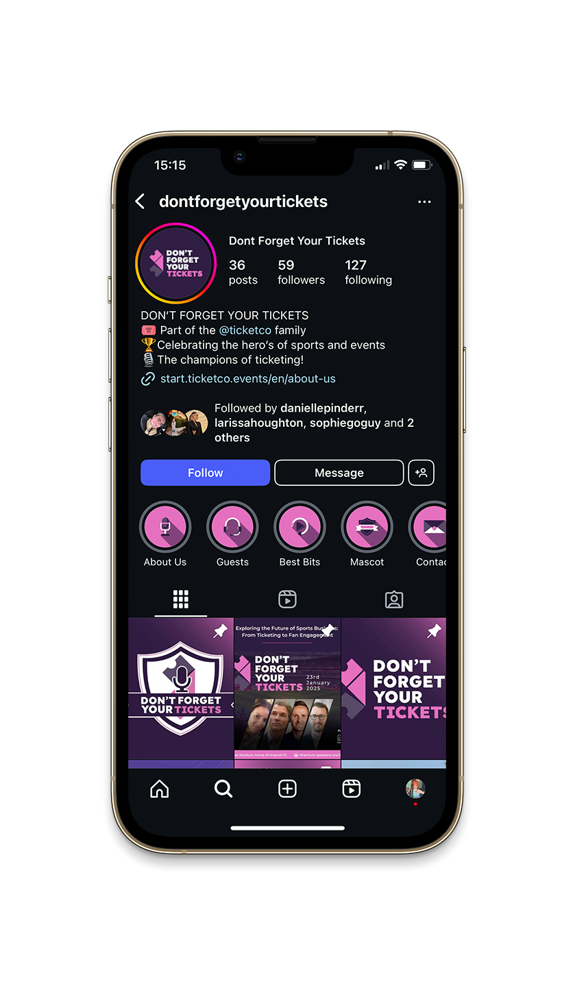 GO:24 Social Marketing Agency  Don't Forget Your Tickets Phone Mockup